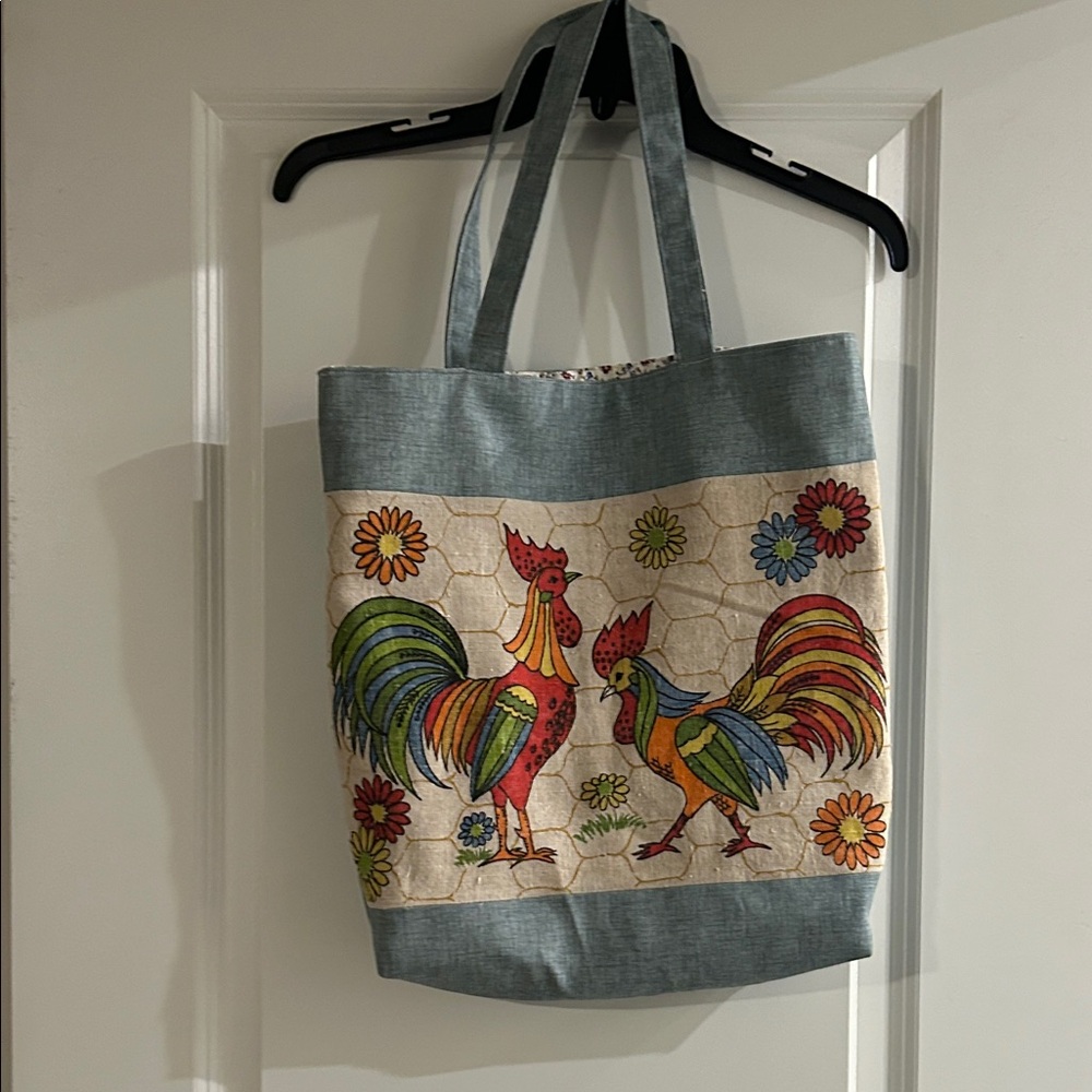Colorful Rooster Tote Bag